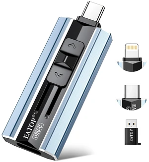 EATOP 512GB Dual Interface Flash Drive, No App Required, Portable USB Storage Memory Stick for iPhone, iPad, Android, PC & Mac Easily Stores Photos, Videos & Files (Mist Blue) EATOP 512GB Dual Interface Flash Drive, No App Required, Portable USB Storage Memory Stick for iPhone, iPad, Android, PC & Mac Easily Stores Photos, Videos & Files (Mist Blue)