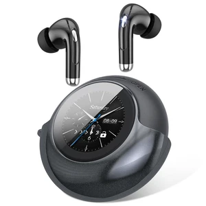 TRAUSI Wireless Earbuds with Smart Touch Screen & 180 Rotating Case Bluetooth 5.4 Headphones, Noise Cancelling Ear Buds for Clear Calls, Stress Relief Design Earphones (Black) TRAUSI Wireless Earbuds with Smart Touch Screen & 180 Rotating Case Bluetooth 5.4 Headphones, Noise Cancelling Ear Buds for Clear Calls, Stress Relief Design Earphones (Black)