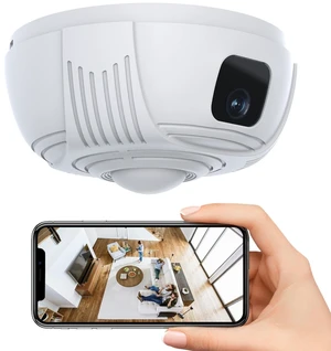 Smoke Detector Wireless Security Camera with 330 Coverage, 2.4G/5G Wi-Fi Smoke Detector Wireless Security Camera with 330 Coverage, 2.4G/5G Wi-Fi