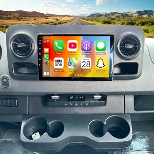 10.1" HD Car Stereo for Mercedes Benz Sprinter 2018-2022 Touch Screen Double Din Compatible Apple Carplay Wireless Android Auto with GPS Navigation, Voice Control, Mirror Link, Bluetooth 10.1" HD Car Stereo for Mercedes Benz Sprinter 2018-2022 Touch Screen Double Din Compatible Apple Carplay Wireless Android Auto with GPS Navigation, Voice Control, Mirror Link, Bluetooth