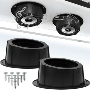 Dubbs Hardware 2PCS x 6.5 Speaker Pods, Angled Speaker Enclosure for 6.5 Inch Speakers for UTVs, RVs, Cars, Boats, Trunks, Trailers, Doors with Pre-Drilled Holes, Screws Included (Black) Dubbs Hardware 2PCS x 6.5 Speaker Pods, Angled Speaker Enclosure for 6.5 Inch Speakers for UTVs, RVs, Cars, Boats, Trunks, Trailers, Doors with Pre-Drilled Holes, Screws Included (Black)