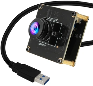 ELP 200FPS Global Shutter USB3.0 Camera Module Wide Angle Fisheye Webcam for Computer Mini USB2.0 PC Camera High Speed Lightburn Cameras for Laser 1200P 120fps Webcamera AR0234 Cam for Laptop ELP 200FPS Global Shutter USB3.0 Camera Module Wide Angle Fisheye Webcam for Computer Mini USB2.0 PC Camera High Speed Lightburn Cameras for Laser 1200P 120fps Webcamera AR0234 Cam for Laptop