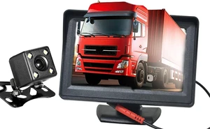 Rear View Reverse Camera Display Backup Camera 4.3" 4.3 inch Color TFT LCD Display Monitor 12V Compatible with Cars, SUVs, Vans, and Trucks Rear View Reverse Camera Display Backup Camera 4.3" 4.3 inch Color TFT LCD Display Monitor 12V Compatible with Cars, SUVs, Vans, and Trucks