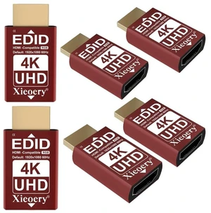 xieoery 4K HDMI EDID Emulator 38402160 24/30/60Hz, Dummy HDMI Plug for Remote Desktop, Headless Servers, GPU Rigs, KVM, Industrial PCs, Stable Signal Output & Multi-Resolution EDID Support-6pack xieoery 4K HDMI EDID Emulator 38402160 24/30/60Hz, Dummy HDMI Plug for Remote Desktop, Headless Servers, GPU Rigs, KVM, Industrial PCs, Stable Signal Output & Multi-Resolution EDID Support-6pack