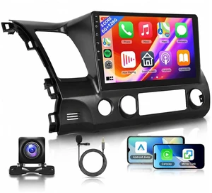 8 CORE 6G+128G Car Radio Stereo for Honda Civic 2006-2011 with Wireless CarPlay Android Auto, 10.1 Inch 1280 * 720P IPS Touch Screen Android 15 GPS 5Ghz-WiFi Bluetooth 32-Band DSP SWC Backup Ca 8 CORE 6G+128G Car Radio Stereo for Honda Civic 2006-2011 with Wireless CarPlay Android Auto, 10.1 Inch 1280 * 720P IPS Touch Screen Android 15 GPS 5Ghz-WiFi Bluetooth 32-Band DSP SWC Backup Ca