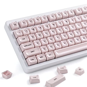 Keyporia Lusterfly Jelly Keycaps Set, 129 Keys Cute Bear Crystal Key caps, MOA Profile, Compatible with 65% 75% 96% Full Size for Cherry Gateron MX Switches Mechanical Keyboard, Pink Keyporia Lusterfly Jelly Keycaps Set, 129 Keys Cute Bear Crystal Key caps, MOA Profile, Compatible with 65% 75% 96% Full Size for Cherry Gateron MX Switches Mechanical Keyboard, Pink