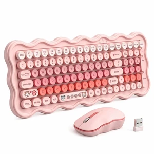 WthGrop 2.4G Wireless Keyboard and Mouse Combo, Round Keycaps, Splash Proof, Keyboard Mouse Set for Windows, Android & Mac OS, PC Computers, Macbooks, Laptops, PK WthGrop 2.4G Wireless Keyboard and Mouse Combo, Round Keycaps, Splash Proof, Keyboard Mouse Set for Windows, Android & Mac OS, PC Computers, Macbooks, Laptops, PK