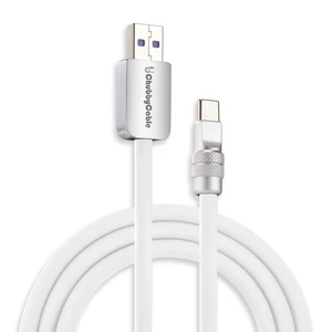 chubbycable USB A to C 120W Silicone Fast Charging Cable, White, 19.6FT chubbycable USB A to C 120W Silicone Fast Charging Cable, White, 19.6FT