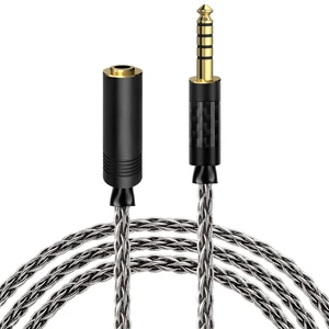 GEEKRIA Apollo 4.4mm Balanced Audio Extension Cable, 6N OCC Silver-Plated Copper HiFi Headphone Extension Cord, 4.4mm Male to Female for DAC/AMP, DAP and Audiophile Audio Systems (1.5 m) GEEKRIA Apollo 4.4mm Balanced Audio Extension Cable, 6N OCC Silver-Plated Copper HiFi Headphone Extension Cord, 4.4mm Male to Female for DAC/AMP, DAP and Audiophile Audio Systems (1.5 m)