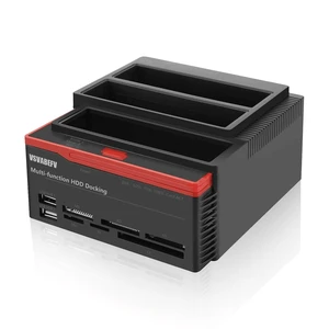 VSVABEFV IDE Hard Drive HDD Docking Station Hard Drive Dock Reader, 2.5 and 3.5 Inch External Hard Drive Enclosure, External HDD Hard Drive Card Reader USB 3.0 Hub, USB 3.0 to 2 SATA Ports 1 IDE Port VSVABEFV IDE Hard Drive HDD Docking Station Hard Drive Dock Reader, 2.5 and 3.5 Inch External Hard Drive Enclosure, External HDD Hard Drive Card Reader USB 3.0 Hub, USB 3.0 to 2 SATA Ports 1 IDE Port