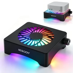 Iesooy Aluminum Cooling Stand, Quiet 120mm 12V Fan with ARGB Light Iesooy Aluminum Cooling Stand, Quiet 120mm 12V Fan with ARGB Light