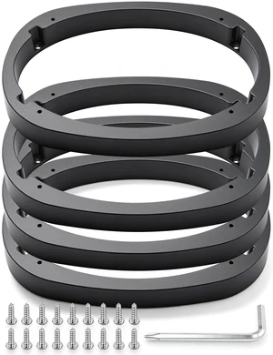 Ingoulut 2Pairs 6x9 Car Speaker Spacer Ring Adapter with 18Pcs M5*20 Screws Ingoulut 2Pairs 6x9 Car Speaker Spacer Ring Adapter with 18Pcs M5*20 Screws