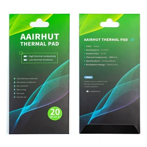 Aairhut Thermal Pad 20W/m.K, 100x50x3mm Silicone Cooling Pad Non Conductive Heat Resistance Soft Sticky Cover with Dual Self-Adhesive Films for PC Laptop PS4/PS5/SSD/RAM - 1 Pad Aairhut Thermal Pad 20W/m.K, 100x50x3mm Silicone Cooling Pad Non Conductive Heat Resistance Soft Sticky Cover with Dual Self-Adhesive Films for PC Laptop PS4/PS5/SSD/RAM - 1 Pad