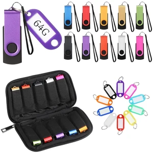 Coume 10 Pack Flash Drives Zip Drives with Lanyards, Key Tags and Storage Case Metal USB 2.0 Thumb Drive Multi Pack Bulk Swivel Memory Colorful Portable Keychain for Data Storage(64GB) Coume 10 Pack Flash Drives Zip Drives with Lanyards, Key Tags and Storage Case Metal USB 2.0 Thumb Drive Multi Pack Bulk Swivel Memory Colorful Portable Keychain for Data Storage(64GB)
