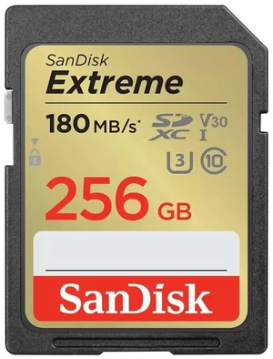 SanDisk Extreme 256 GB Class 3/UHS-I (U3) SDXC SanDisk Extreme 256 GB Class 3/UHS-I (U3) SDXC