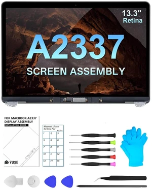 Replacement Screen 13.3" for MacBook Air 13-inch A2337 M1 2020 Year (Model: EMC 3598 MGN93 MGNA3 MGND3 MGNE3 MGN63 MGN73) Full LCD Screen Display Assembly (Rose Gold) Replacement Screen 13.3" for MacBook Air 13-inch A2337 M1 2020 Year (Model: EMC 3598 MGN93 MGNA3 MGND3 MGNE3 MGN63 MGN73) Full LCD Screen Display Assembly (Rose Gold)