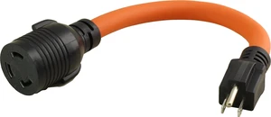 AC WORKS Shore Power Adapters (15Amp Household to 30A Locking-Flexible) AC WORKS Shore Power Adapters (15Amp Household to 30A Locking-Flexible)