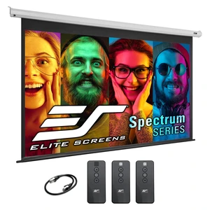 Elite Screens Spectrum 90-Inch 16:10 Electric Motorized Projector Screen, 4K/8K Ultra HD Ready, Home Theater, Office & Gaming, White Case, ELECTRIC90X2 Elite Screens Spectrum 90-Inch 16:10 Electric Motorized Projector Screen, 4K/8K Ultra HD Ready, Home Theater, Office & Gaming, White Case, ELECTRIC90X2