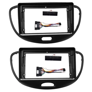 9'' Car Radio Stereo Dash Frame Fascia Bezel Panel Compatible for Hyundai I10 2008 09 10 11 Install Mount Kit 9'' Car Radio Stereo Dash Frame Fascia Bezel Panel Compatible for Hyundai I10 2008 09 10 11 Install Mount Kit