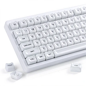 Keyporia Lusterfly Jelly Keycaps Set, 129 Keys Cute Bear Crystal Key caps, MOA Profile, Compatible with 65% 75% 96% Full Size for Cherry Gateron MX Switches Mechanical Keyboard, White Keyporia Lusterfly Jelly Keycaps Set, 129 Keys Cute Bear Crystal Key caps, MOA Profile, Compatible with 65% 75% 96% Full Size for Cherry Gateron MX Switches Mechanical Keyboard, White