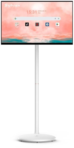 SYLVOX 27" Portable Tablet on Wheels, Smart Touchscreen Monitor Android 14 SYLVOX 27" Portable Tablet on Wheels, Smart Touchscreen Monitor Android 14
