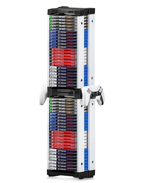 Nargos Video Game Storage Tower, Universal Organizer for PS5/PS4/PS3/PS2, Xbox One/360/Series X/S, Wii, Switch/Switch 2, DVD and Blu-Ray Cases (46 Pcs) Nargos Video Game Storage Tower, Universal Organizer for PS5/PS4/PS3/PS2, Xbox One/360/Series X/S, Wii, Switch/Switch 2, DVD and Blu-Ray Cases (46 Pcs)