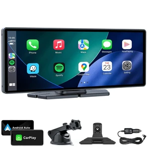 10" Wireless CarPlay Screen for Car Android Auto Portable Car Stereo Touch Screen AirPlay, Car Play, GPS Navigation, Bluetooth, Voice Control, Mirror Link 10" Wireless CarPlay Screen for Car Android Auto Portable Car Stereo Touch Screen AirPlay, Car Play, GPS Navigation, Bluetooth, Voice Control, Mirror Link