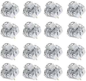 120 PCS Kailh Box White Clicky Switches,3-Pin 45gf Crisp Clicker/Pre Lubed/Dust&Waterproof switches for Gaming Keyboard and 3D Prints 120 PCS Kailh Box White Clicky Switches,3-Pin 45gf Crisp Clicker/Pre Lubed/Dust&Waterproof switches for Gaming Keyboard and 3D Prints