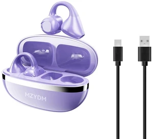 MZYDM Open Ear Earbuds, Bluetooth 5.4 Clip On Headphones,for Small Ears (Violet) MZYDM Open Ear Earbuds, Bluetooth 5.4 Clip On Headphones,for Small Ears (Violet)