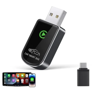 Amzfeel Wireless Carplay Adapter for iPhone, Mini Bluetooth Dongle Convert Factory Wired to Wireless Apple Car Play Plug & Play, Low Latency, Trucking GPS for iOS 10+ & Cars 2015+(Brushe Amzfeel Wireless Carplay Adapter for iPhone, Mini Bluetooth Dongle Convert Factory Wired to Wireless Apple Car Play Plug & Play, Low Latency, Trucking GPS for iOS 10+ & Cars 2015+(Brushe