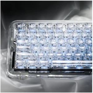 OHY Keyboard keycaps Jelly,128-Key SA Profile Clear keycaps,Shine Through Key caps ^^ White Ice PC Keyboard caps,Crystal Translucent OHY Keyboard keycaps Jelly,128-Key SA Profile Clear keycaps,Shine Through Key caps ^^ White Ice PC Keyboard caps,Crystal Translucent