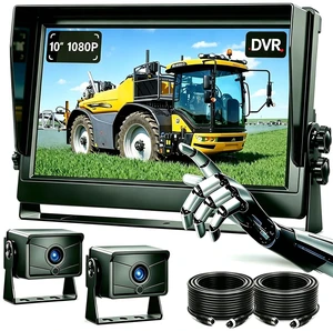 10.1" 1080P AHD Wired Reverse Rear View Backup Camera System,IP69K Waterproof Night Vision, Vibration-Proof 10G for Tractor/Truck/Excavator/Caravan/Skid Steer/Heavy Equipment D101 10.1" 1080P AHD Wired Reverse Rear View Backup Camera System,IP69K Waterproof Night Vision, Vibration-Proof 10G for Tractor/Truck/Excavator/Caravan/Skid Steer/Heavy Equipment D101