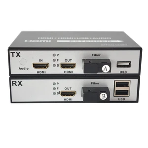 Wekuant 1080P HDMI Over Fiber Optic Converter with KVM and Loop Out SC/UPC Video to Fiber Optical Fiber Cable up to 20Km A Pair Wekuant 1080P HDMI Over Fiber Optic Converter with KVM and Loop Out SC/UPC Video to Fiber Optical Fiber Cable up to 20Km A Pair