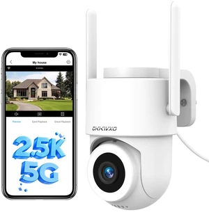 CiKiKWXO 2.5K Outdoor WiFi Security Camera, Plug-in, 360 PTZ Auto Tracking CiKiKWXO 2.5K Outdoor WiFi Security Camera, Plug-in, 360 PTZ Auto Tracking
