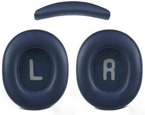 SOULWIT Replacement Kit for JBL Tune 700BT/710BT/720BT/750BTNC/760NC/770NC Headphones, Protein Leather Ear Pads + Headband - Navy Blue SOULWIT Replacement Kit for JBL Tune 700BT/710BT/720BT/750BTNC/760NC/770NC Headphones, Protein Leather Ear Pads + Headband - Navy Blue