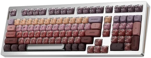 KY98 Full Aluminum CNC Mechanical Keyboard with Lipstick Keycap , Silver KY98 Full Aluminum CNC Mechanical Keyboard with Lipstick Keycap , Silver