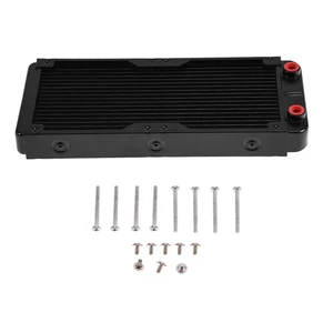 MOPFOL 240mm Aluminum Water Cooling Radiator 18 Tubes High-Density Fins for CPU Liquid Cooling System, Heat Exchanger with U-Shaped Fin Design MOPFOL 240mm Aluminum Water Cooling Radiator 18 Tubes High-Density Fins for CPU Liquid Cooling System, Heat Exchanger with U-Shaped Fin Design