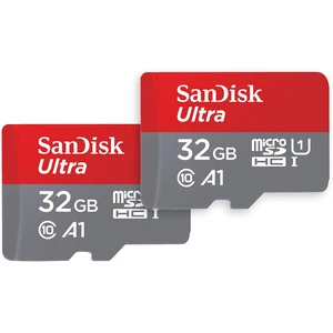 SANDISK 32GB Ultra microSD Card + Adapter, Up to 120MB/s Read Speeds 2-Pack SANDISK 32GB Ultra microSD Card + Adapter, Up to 120MB/s Read Speeds 2-Pack
