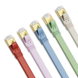 Yauhody Ethernet Cable CAT8 10ft (5 Pack), High Speed Cat8 Cables Flat 40Gbps 2000MHz Internet Network RJ45 LAN Patch Cord for Gaming/PS5/PS4/PC/Router/Modem/Hub(10ft 5P) Yauhody Ethernet Cable CAT8 10ft (5 Pack), High Speed Cat8 Cables Flat 40Gbps 2000MHz Internet Network RJ45 LAN Patch Cord for Gaming/PS5/PS4/PC/Router/Modem/Hub(10ft 5P)