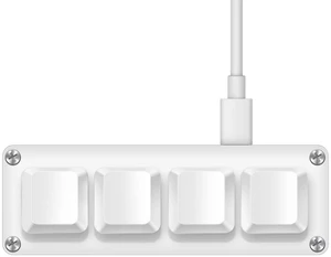 Mini 4-Key Programmable Keyboard with Hotswappable Mechanical Switches Mini 4-Key Programmable Keyboard with Hotswappable Mechanical Switches