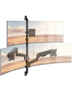 PUTORSEN Triple Monitor Wall Mount for Up to 49" Screens, Holds 44 lbs PUTORSEN Triple Monitor Wall Mount for Up to 49" Screens, Holds 44 lbs