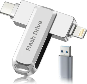 256GB MFi Certified Photo Stick for iPhone Flash Drive, 3 in 1 USB Memory Stick Thumb Drive(Silver)for iPhone/iPad/Android/Mac/PC, Picture Keeper for Photos & Files Storage with ~244GB Available Space 256GB MFi Certified Photo Stick for iPhone Flash Drive, 3 in 1 USB Memory Stick Thumb Drive(Silver)for iPhone/iPad/Android/Mac/PC, Picture Keeper for Photos & Files Storage with ~244GB Available Space