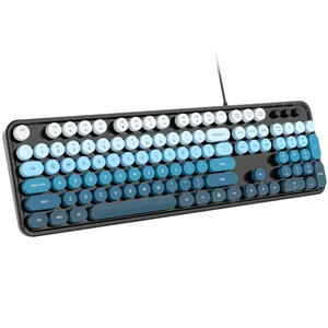 Dilter Wired Computer Keyboard, 104 Keys Full Size Typewriter Keyboards with Number Pad, USB Plug and Play Keyboard for Windows 7 8 10 11, PC, Laptop, Desktop (Black Blue) Dilter Wired Computer Keyboard, 104 Keys Full Size Typewriter Keyboards with Number Pad, USB Plug and Play Keyboard for Windows 7 8 10 11, PC, Laptop, Desktop (Black Blue)