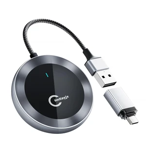 HnKeyjx Wireless CarPlay Adapter Android Auto Wireless Adapter 2 in 1 2026 Upgraded, Converting Factory Car Wired CarPlay/Android Auto to Wireless, Applicable Phones with iOS 10+ HnKeyjx Wireless CarPlay Adapter Android Auto Wireless Adapter 2 in 1 2026 Upgraded, Converting Factory Car Wired CarPlay/Android Auto to Wireless, Applicable Phones with iOS 10+