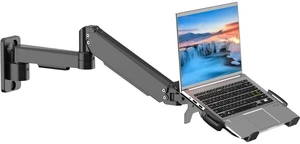 suptek Single Monitor Wall Mount with Laptop Tray for 13 to 18 Inch, Gas Spring Monitor Arm Wall Mount Holds Up to 11KG/24lbs, Full Motion Adjustable,VESA Mount 75x75/100x100mm suptek Single Monitor Wall Mount with Laptop Tray for 13 to 18 Inch, Gas Spring Monitor Arm Wall Mount Holds Up to 11KG/24lbs, Full Motion Adjustable,VESA Mount 75x75/100x100mm