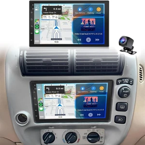 7 Inch Car Stereo Upgrade for Ford Explorer 2002-2004 with Wireless CarPlay and Android Auto, Double Din Android 14 Touchscreen for Explorer Radio with GPS Bluetooth WiFi FM RDS SWC Camera Mic, 7 Inch Car Stereo Upgrade for Ford Explorer 2002-2004 with Wireless CarPlay and Android Auto, Double Din Android 14 Touchscreen for Explorer Radio with GPS Bluetooth WiFi FM RDS SWC Camera Mic,