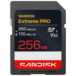 SanDisk 256GB Extreme PRO SD UHS-I Card, Up to 250MB/s Read and 170MB/s Write, 4K UHD, Full HD, U3, V30, SDSDXXJ-256G-GSCIN SanDisk 256GB Extreme PRO SD UHS-I Card, Up to 250MB/s Read and 170MB/s Write, 4K UHD, Full HD, U3, V30, SDSDXXJ-256G-GSCIN