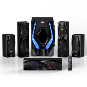 Bobtot Surround Sound Speakers 1200W Peak Power Home Theater System with RGB Lights - 10" Subwoofer 5.1/2.1 Wired Stereo System Strong Bass Bluetooth Input Home Audio System Bobtot Surround Sound Speakers 1200W Peak Power Home Theater System with RGB Lights - 10" Subwoofer 5.1/2.1 Wired Stereo System Strong Bass Bluetooth Input Home Audio System