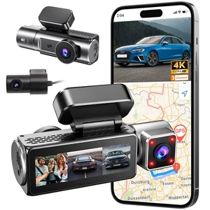 3 Channel Dash Cam 4K with 5GHz WiFi 3 Channel Dash Cam 4K with 5GHz WiFi