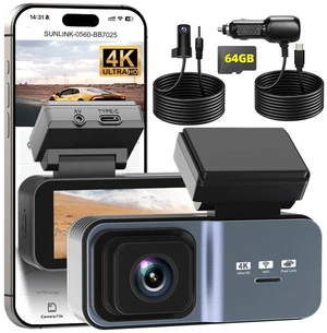 4K+2K Dual Channel Dash Cam Front and Rear, 64GB Card Included, Dash Camera for Cars 5.8G/2.4G Dual WiFi, Built-in GPS and G-Sensor,Night Vision, WDR, 170 Wide Angle, 24H Parking Monitor 4K+2K Dual Channel Dash Cam Front and Rear, 64GB Card Included, Dash Camera for Cars 5.8G/2.4G Dual WiFi, Built-in GPS and G-Sensor,Night Vision, WDR, 170 Wide Angle, 24H Parking Monitor